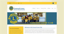 Desktop Screenshot of lionsofconcord.org